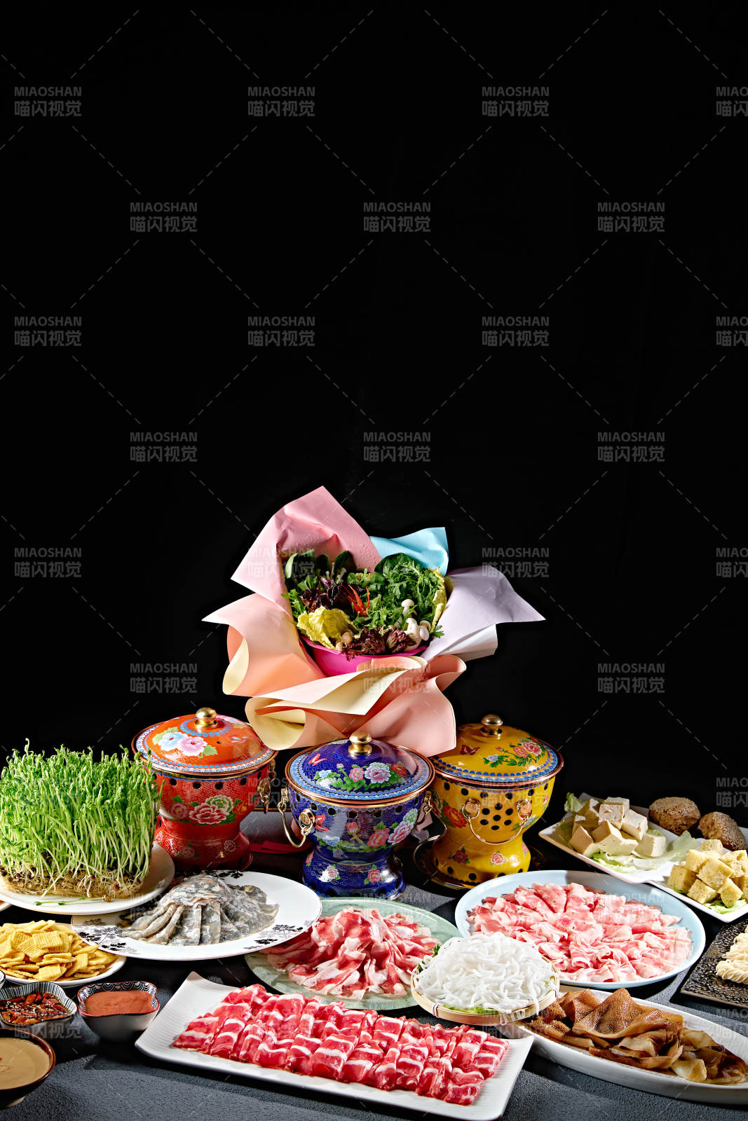 高檔小火鍋套餐美食組合