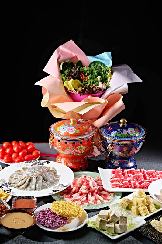 高档小火锅套餐美食组合