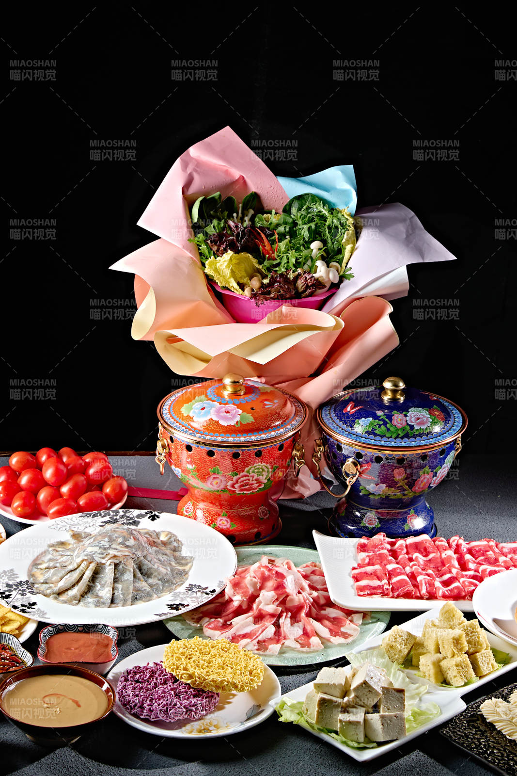 高檔小火鍋套餐美食組合