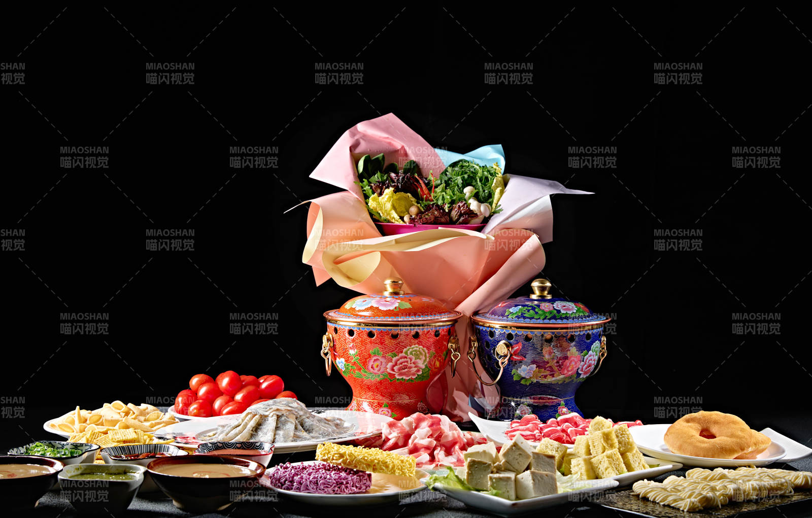 高檔小火鍋套餐美食組合