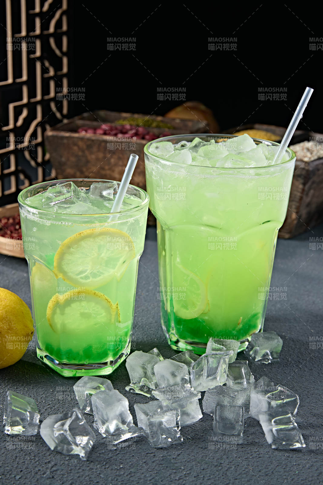 解暑飲料珍珠青蘋果汁