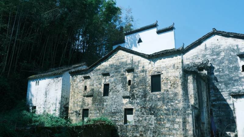 婺源古村老屋静谧景
