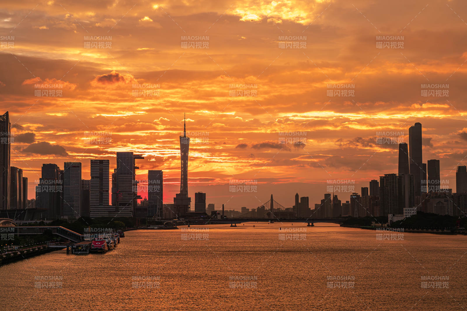 廣州塔日落美景