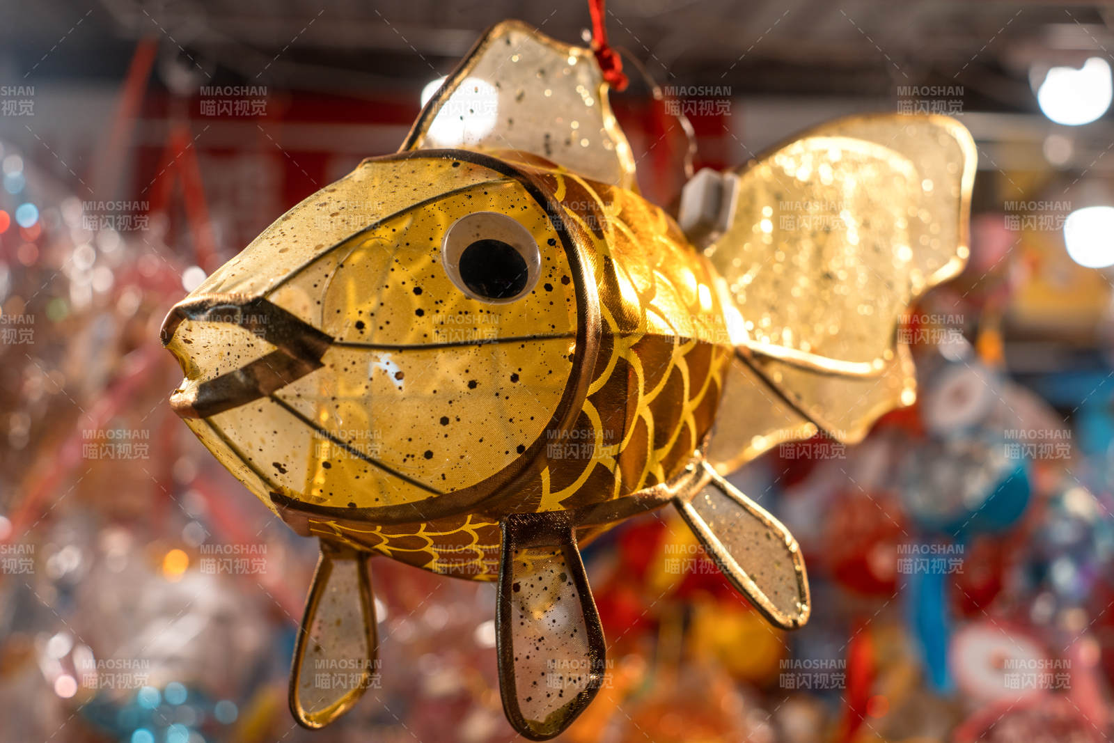广州中秋节民俗鱼灯市集金鱼灯饰