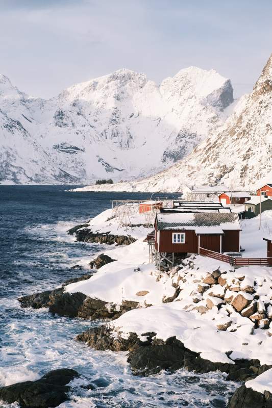 挪威雪域漁村風(fēng)光