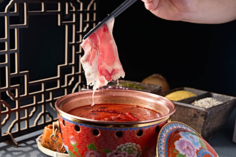 景泰蓝小火锅汤底麻辣牛油锅