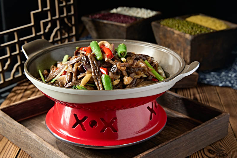 杭椒蒜香锅仔茶树菇