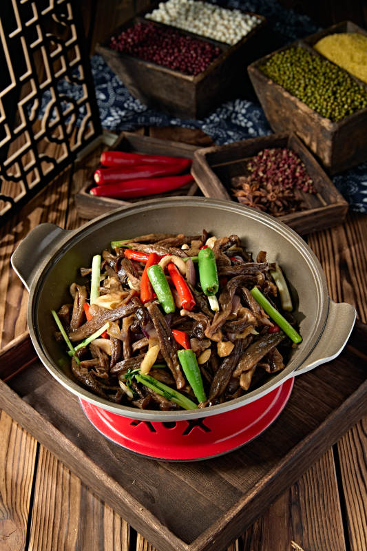杭椒蒜香锅仔茶树菇
