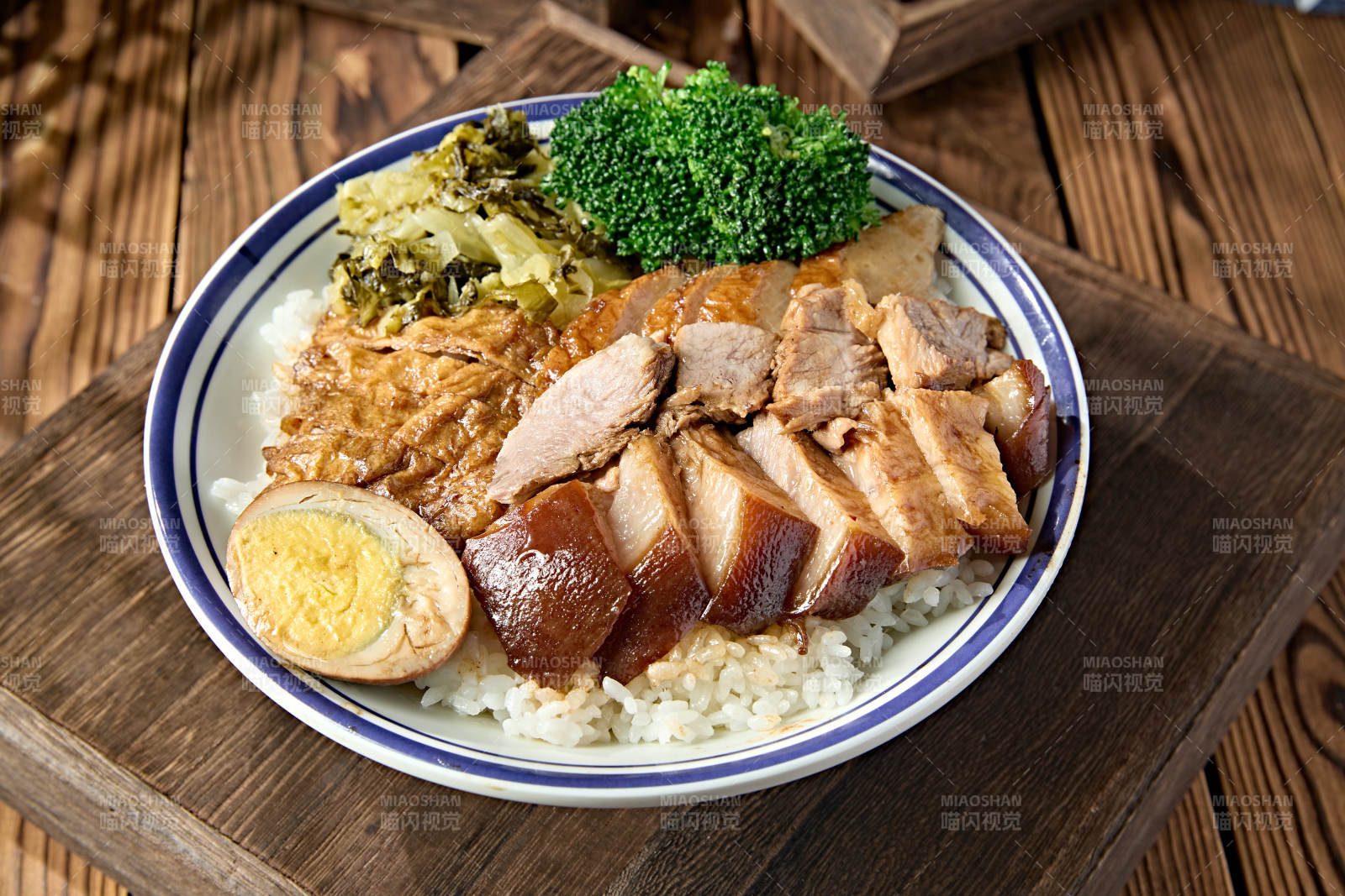 重慶鹵味套餐飯-豬腳肉卷雙拼套飯