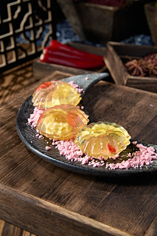 美味茶餐枸杞当归水晶果冻布丁