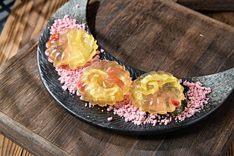 美味茶餐枸杞当归水晶果冻布丁