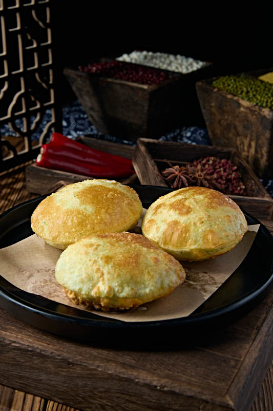 香炸气泡奶香芝士焗榴莲饼