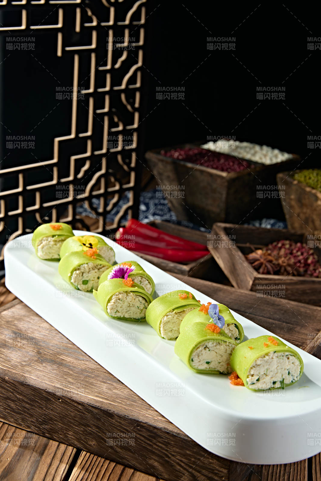 玉子煎蛋卷小葱嫩豆腐