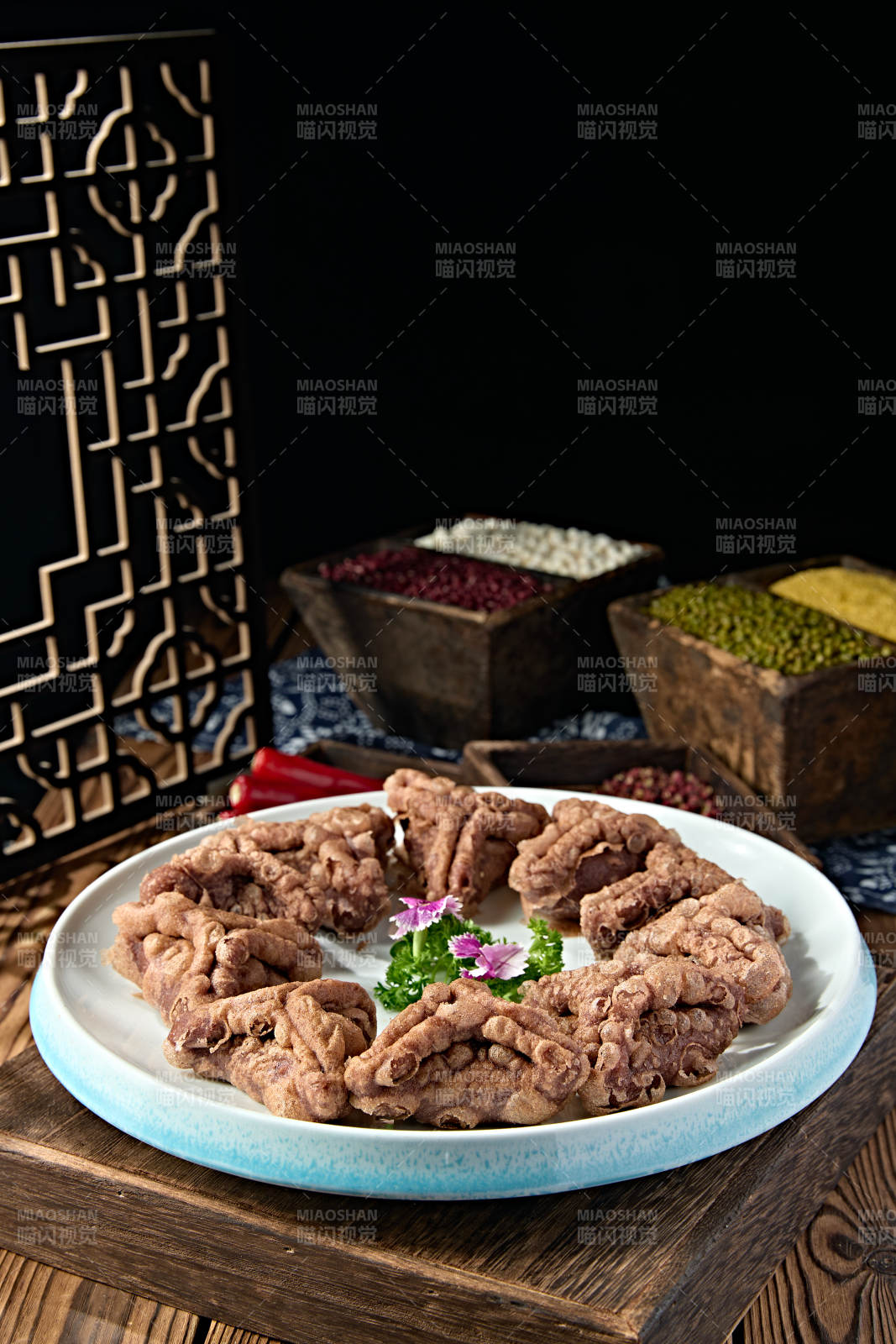 張垣美食黑米油炸糕