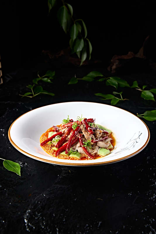 精美凉菜红油香辣芝香小腰片