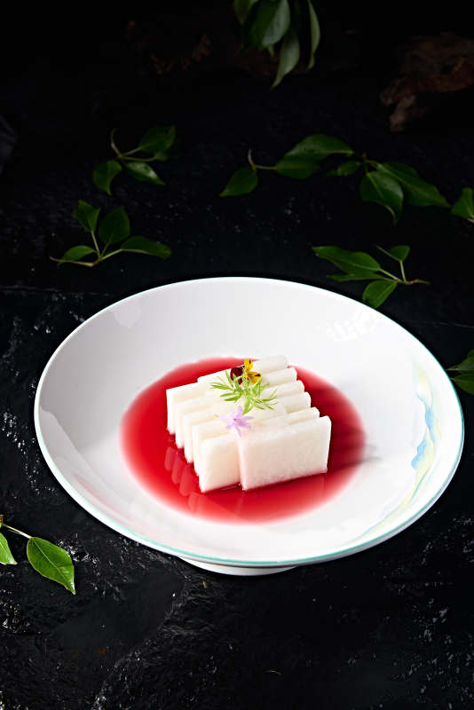 精美凉菜红酒蜜香冬瓜片