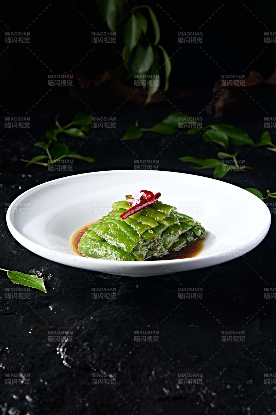 青口小涼菜撈汁燒青辣椒