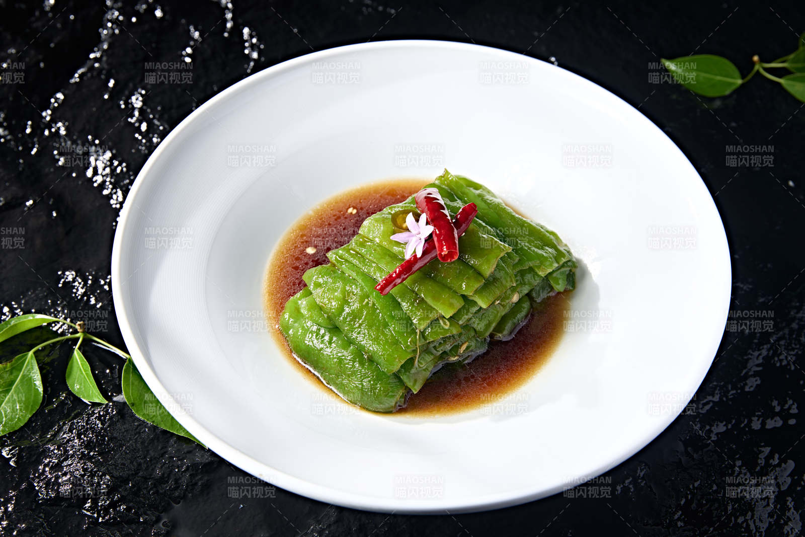 青口小涼菜撈汁燒青辣椒