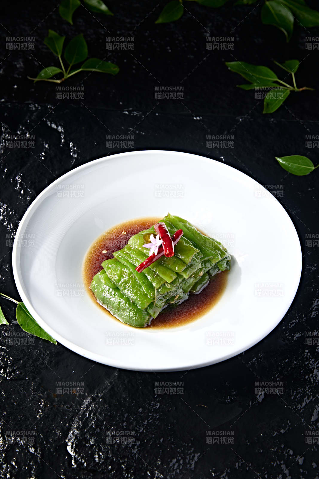 青口小涼菜撈汁燒青辣椒