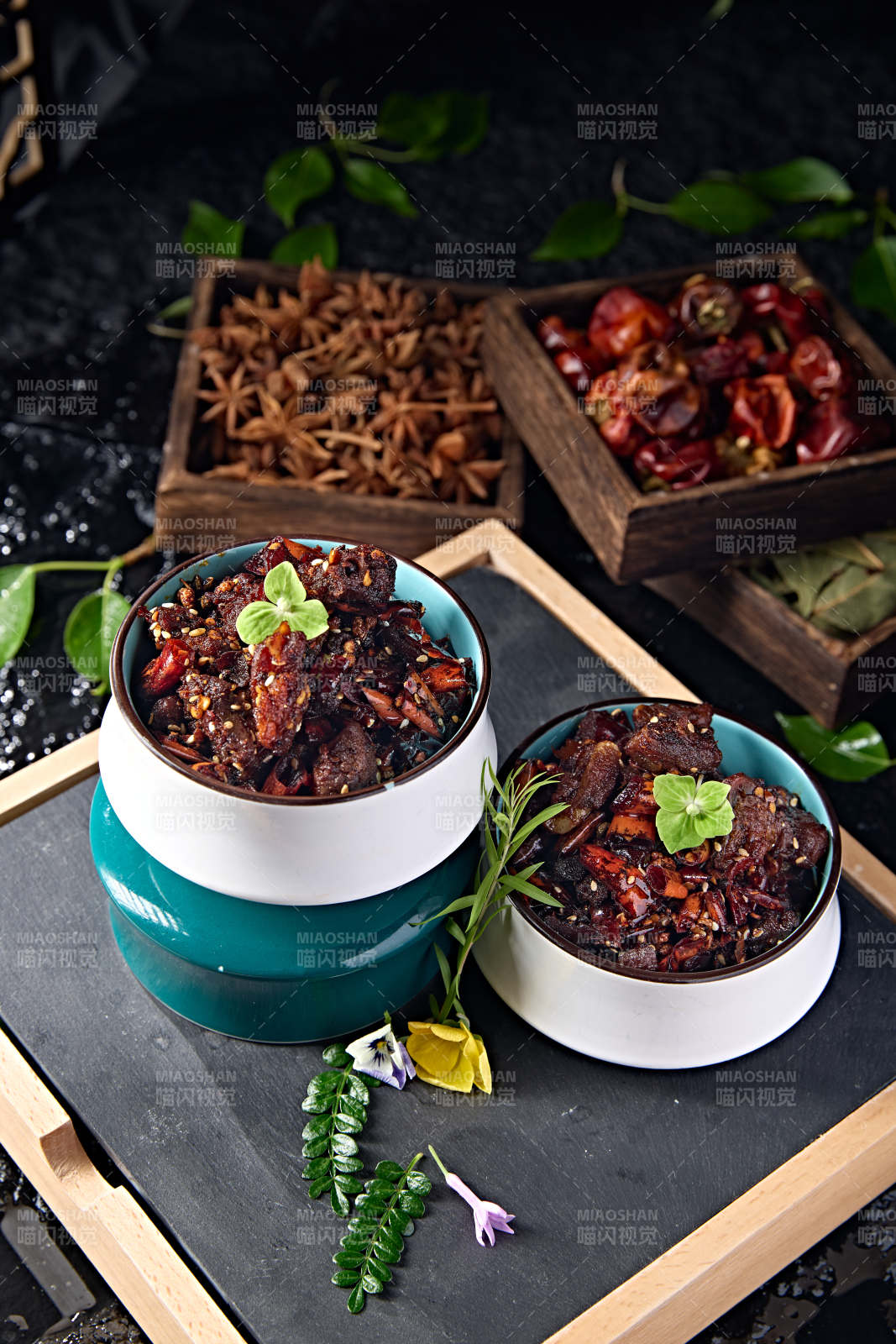 美味涼菜椒麻甜辣牛肉粒