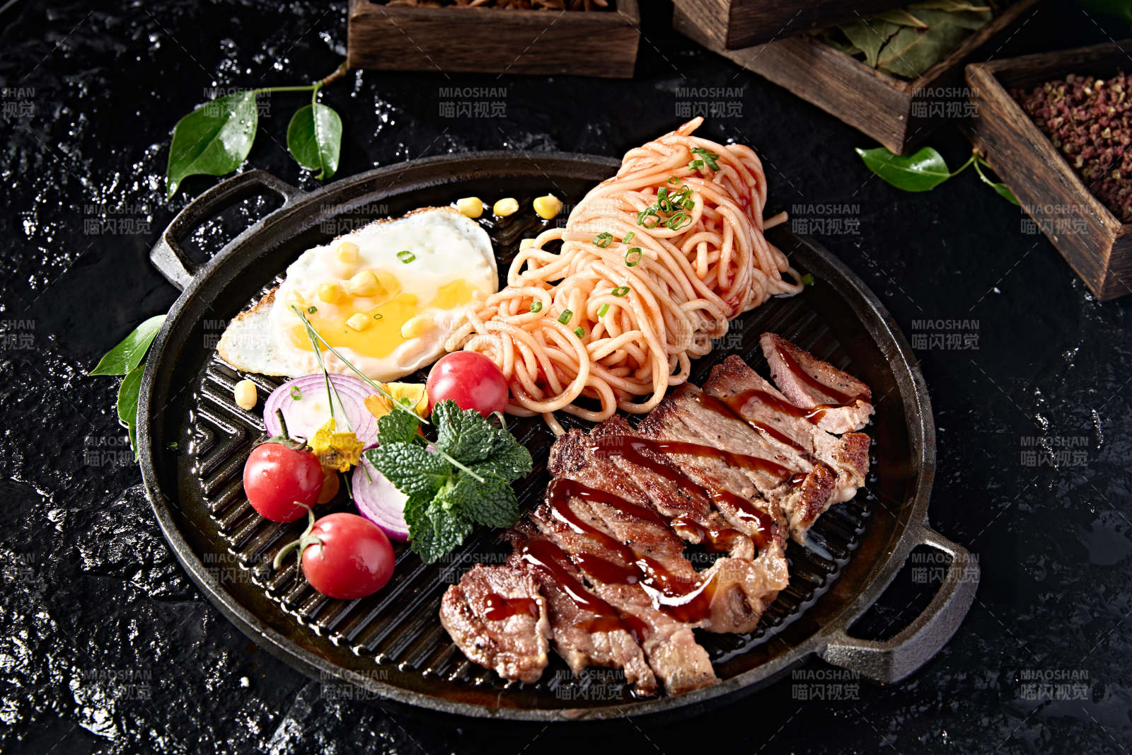 西餐沒事煎安格斯牛排配番茄意面