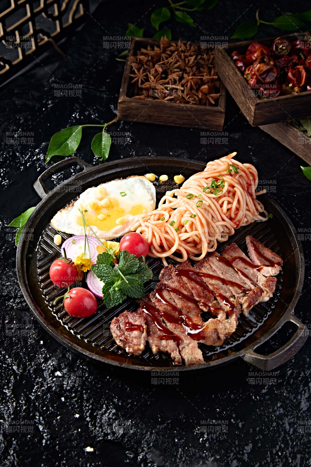 西餐沒事煎安格斯牛排配番茄意面