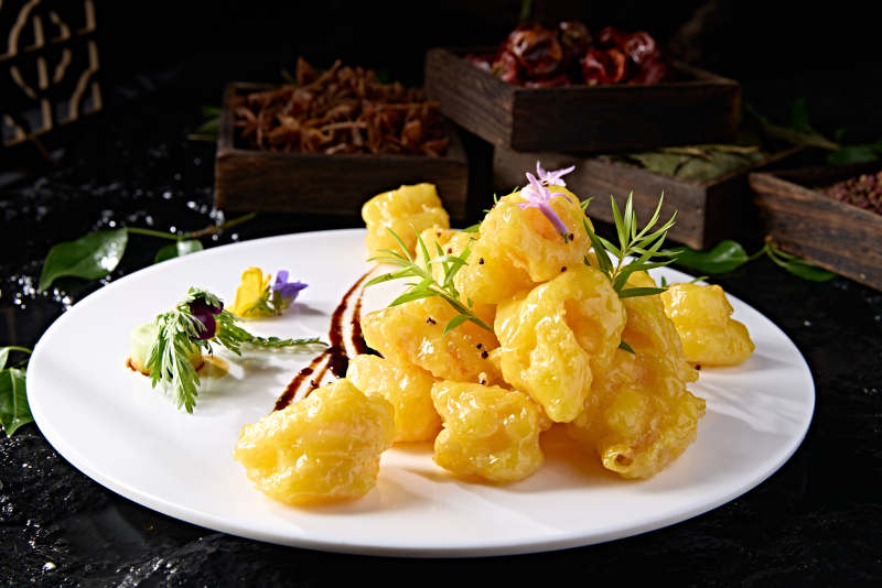 芝士酱芥末蜂蜜大虾球