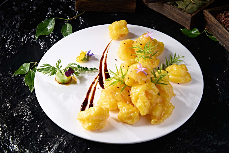 芝士酱芥末蜂蜜大虾球