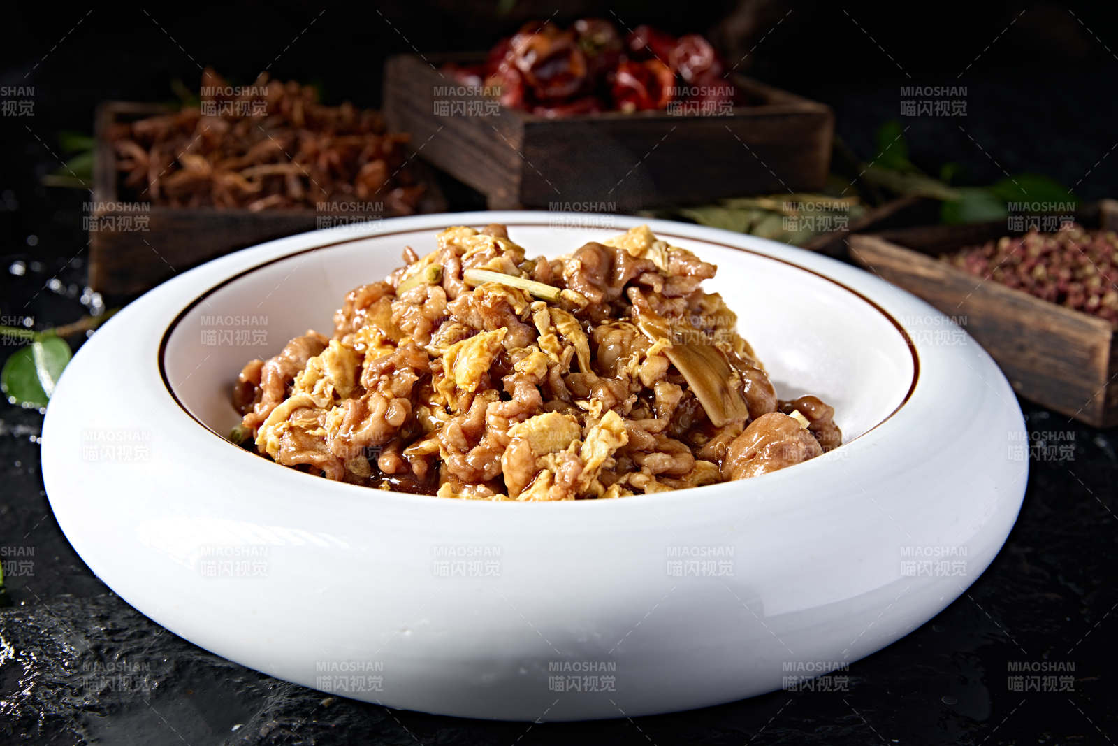 醋溜花黄鸡蛋木须肉