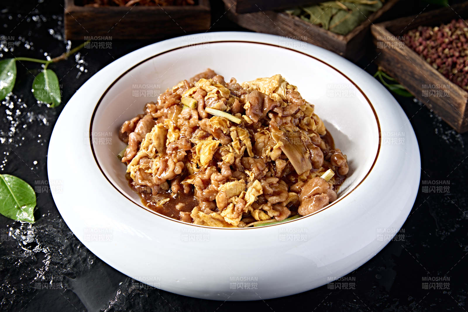 醋溜花黄鸡蛋木须肉