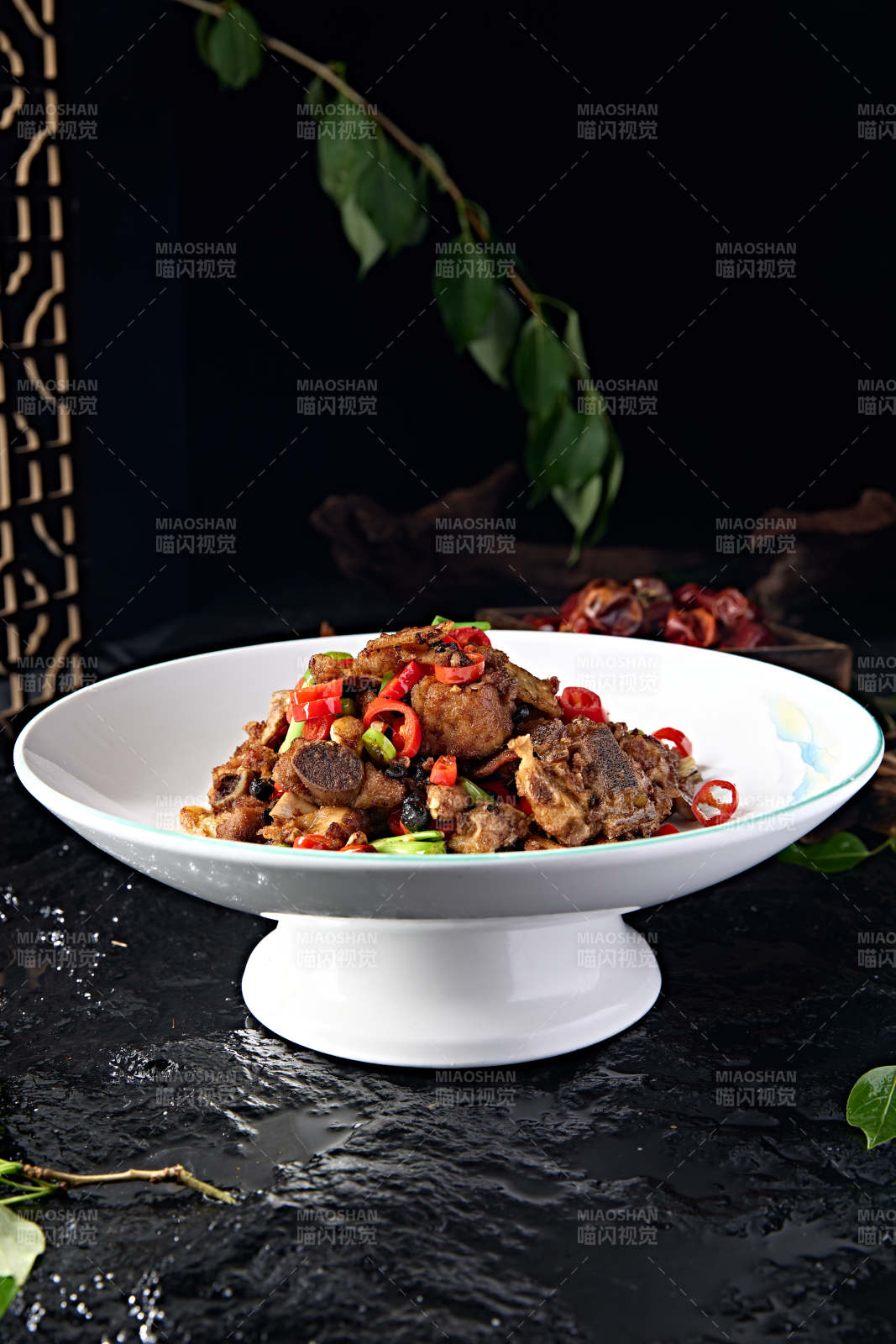 米椒豆豉蒜子炒猪小排