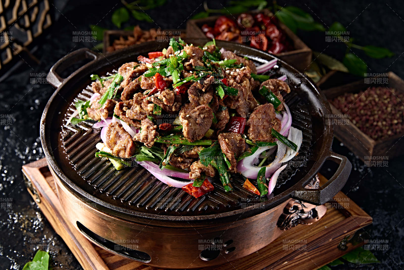 鐵板韭香炙子孜然小腰片