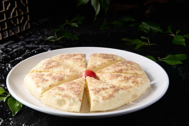 传统主食面食发面白面烙大饼