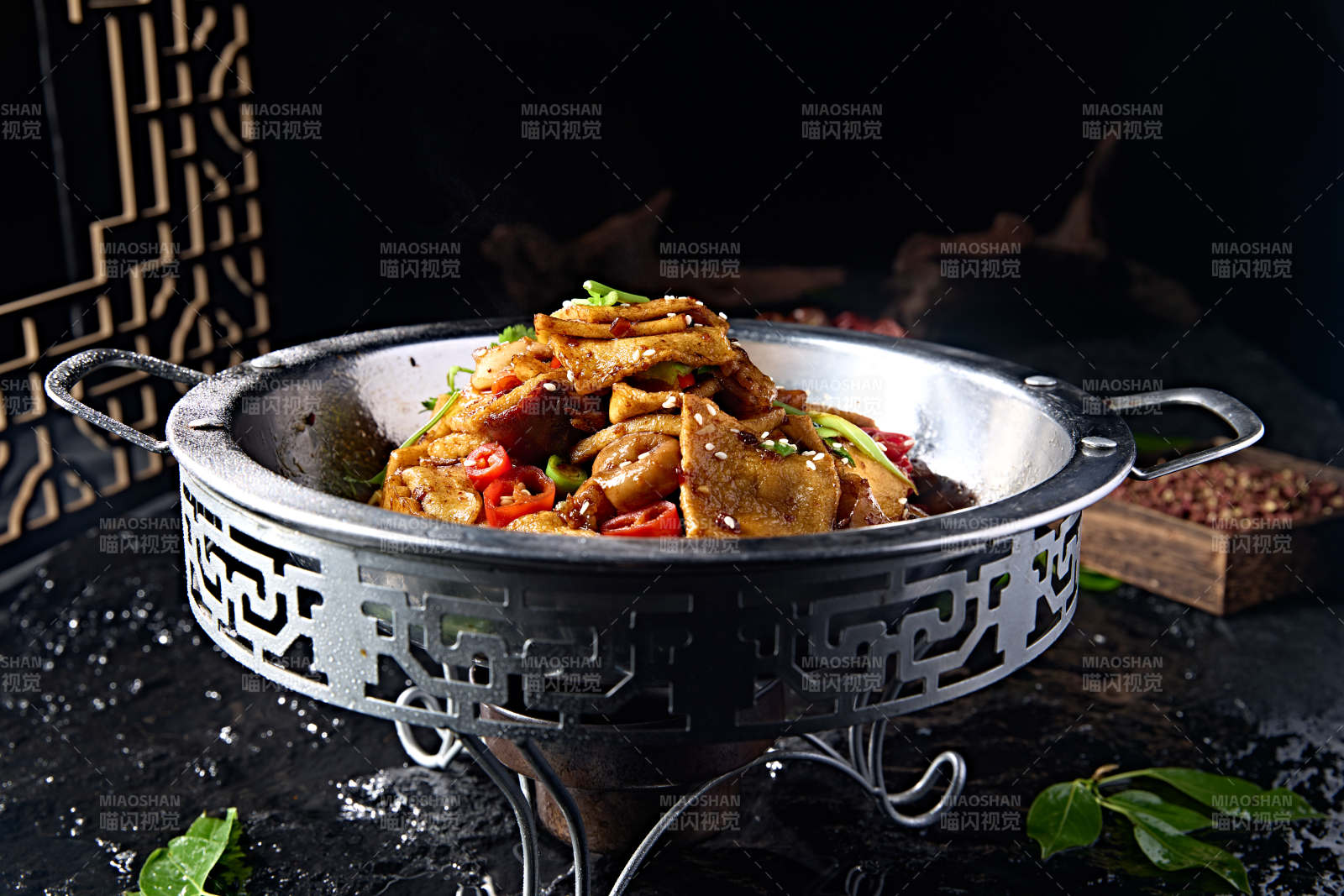 锅仔香辣豆豉肥肠千页豆腐