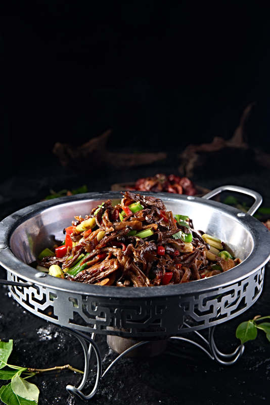 香辣蒜子蒜苗茶树菇