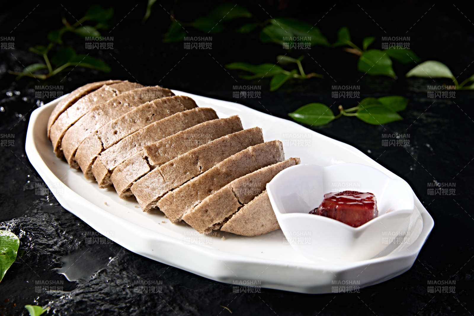 黑豆杂粮馍馍切片