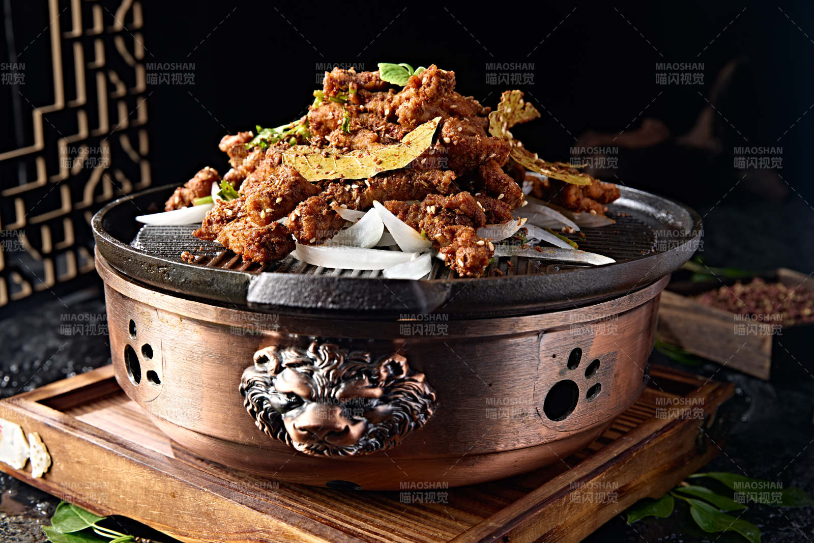 鐵板炙子燒孜然牛肉