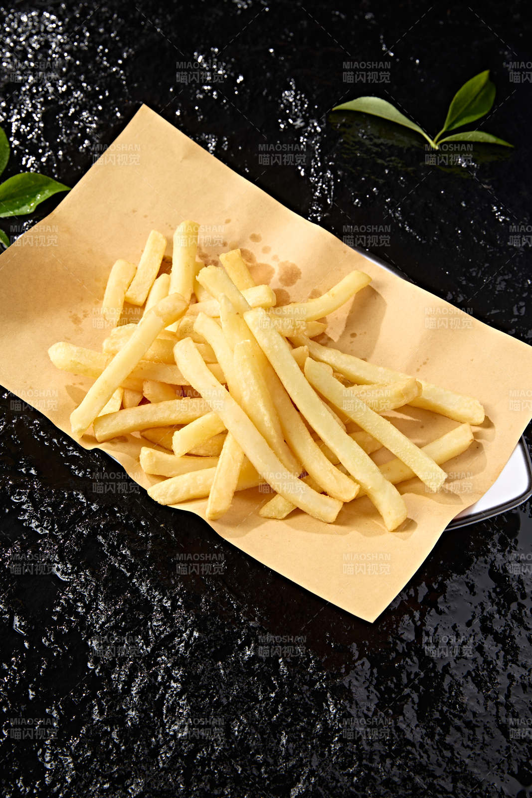 快餐美食油炸薯條番茄醬