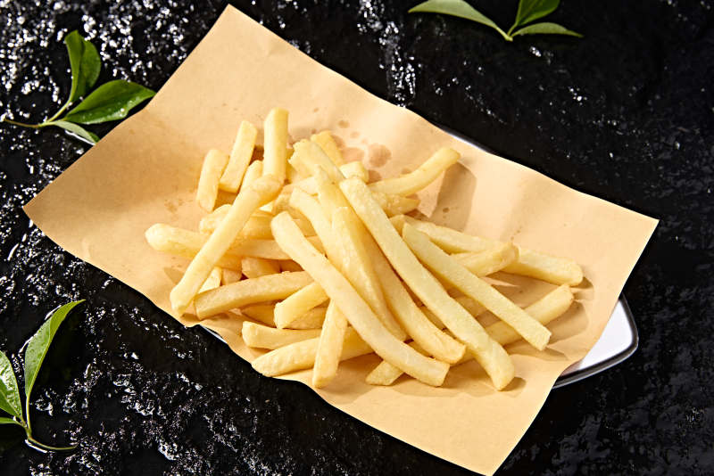 快餐美食油炸薯條番茄醬