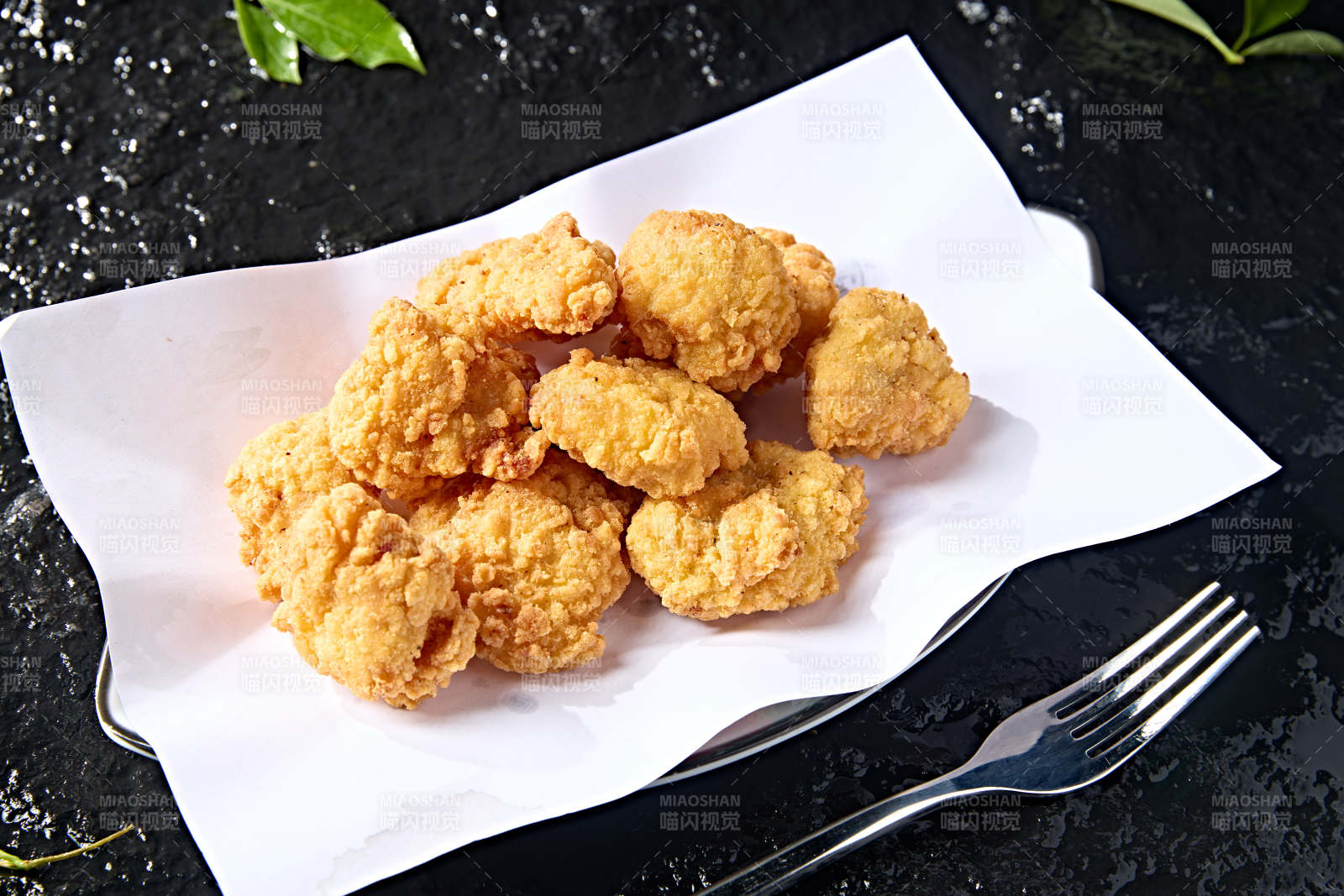快餐美食油炸鸡米花图片