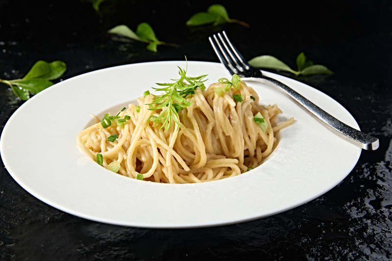 西餐美食奶油芝士意面