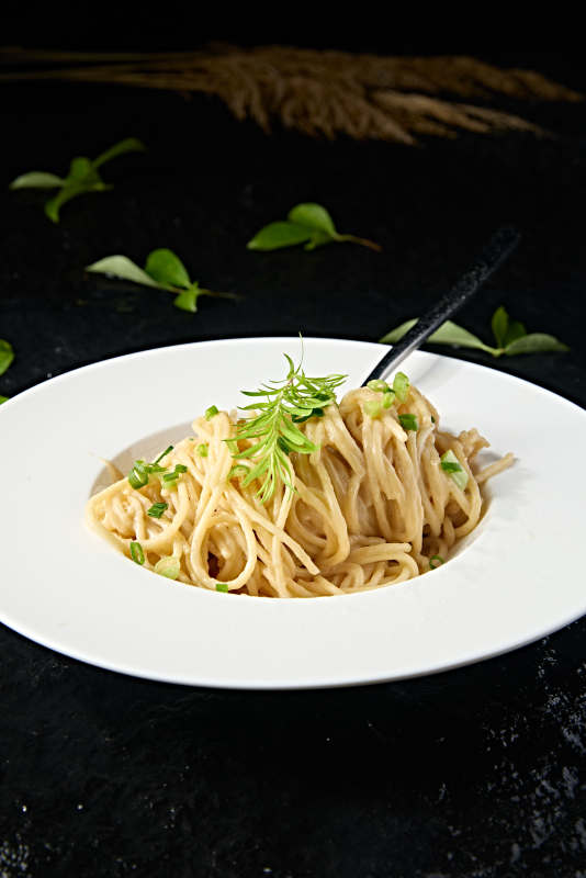 西餐美食奶油芝士意面