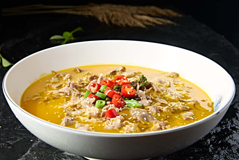 中餐美食香辣酸汤肥羊肉