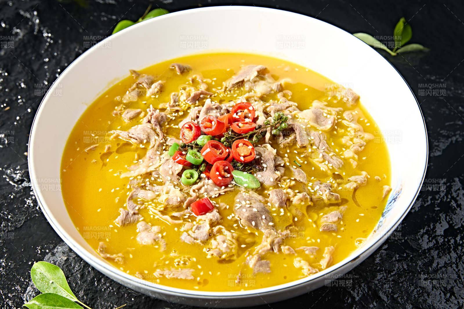 中餐美食香辣酸湯肥羊肉