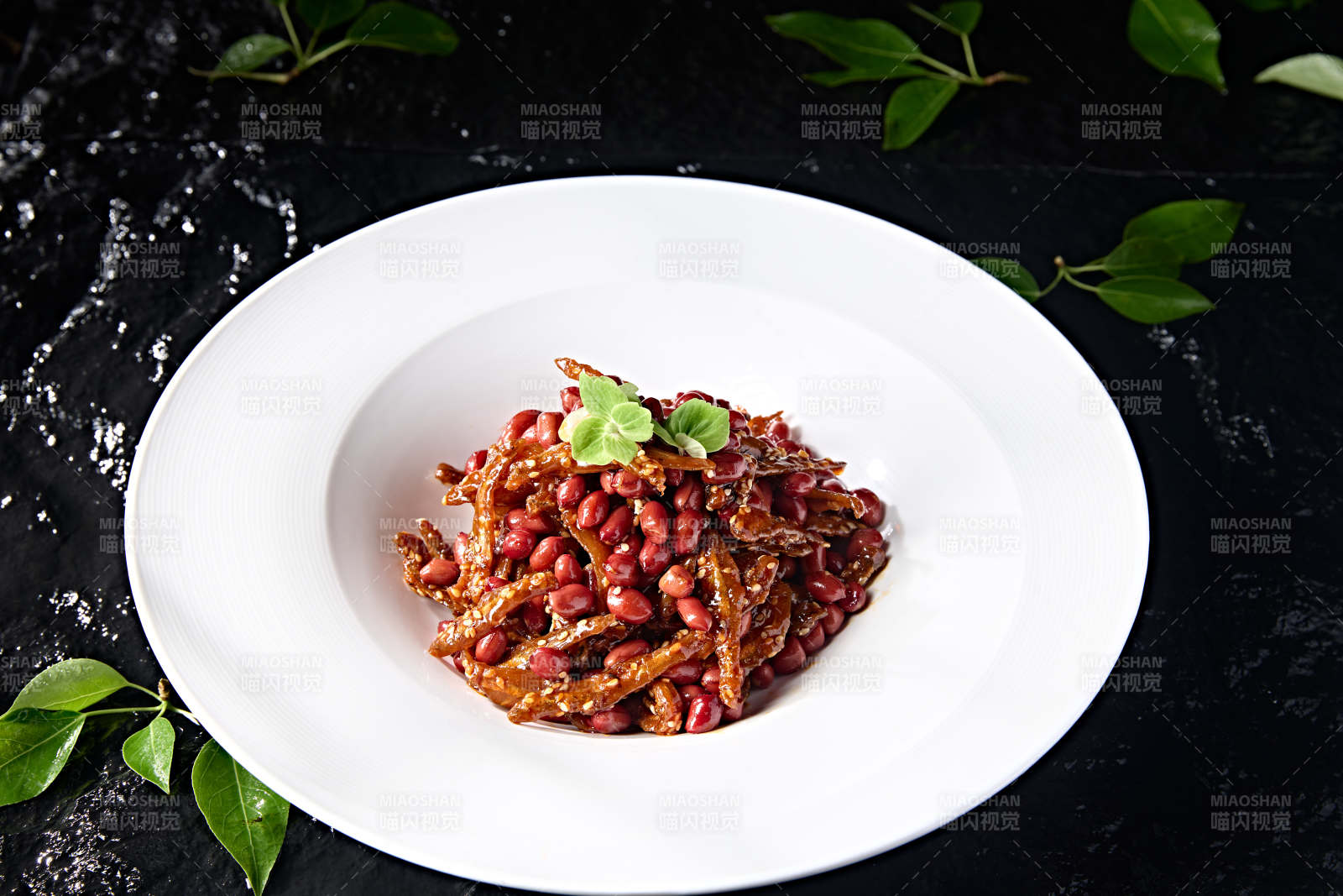 芝香油炸香酥小銀魚拌花生米