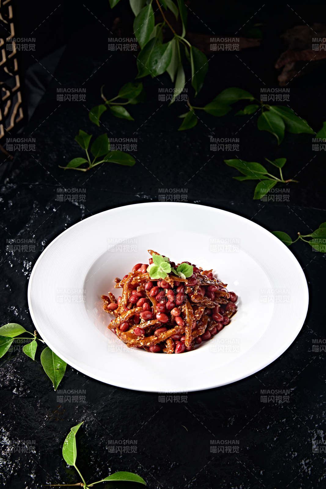 芝香油炸香酥小銀魚拌花生米