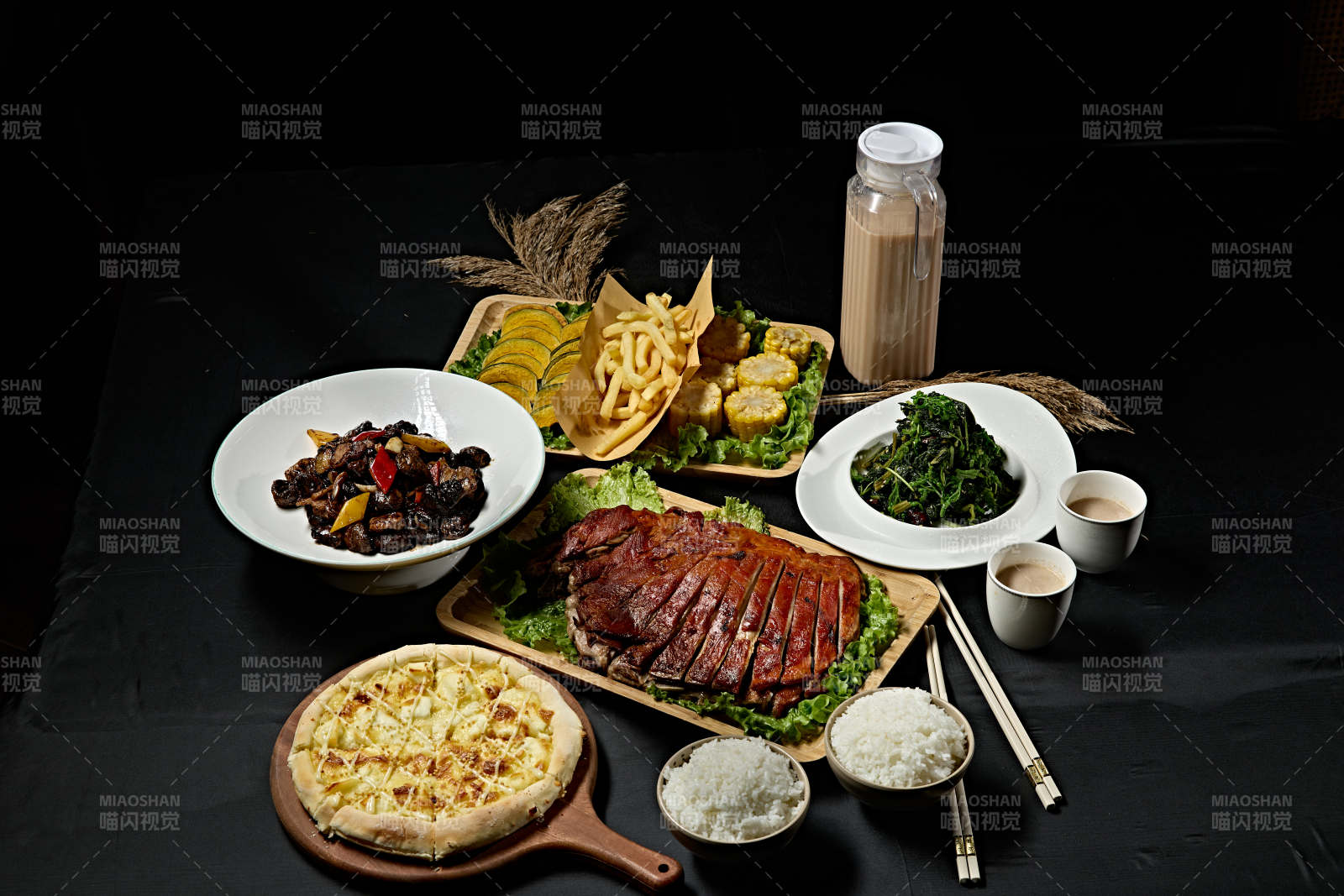 美食套餐组合实物组合一组美食