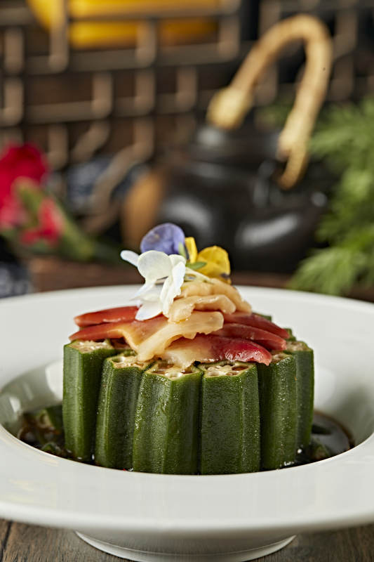 捞汁秋葵北极贝