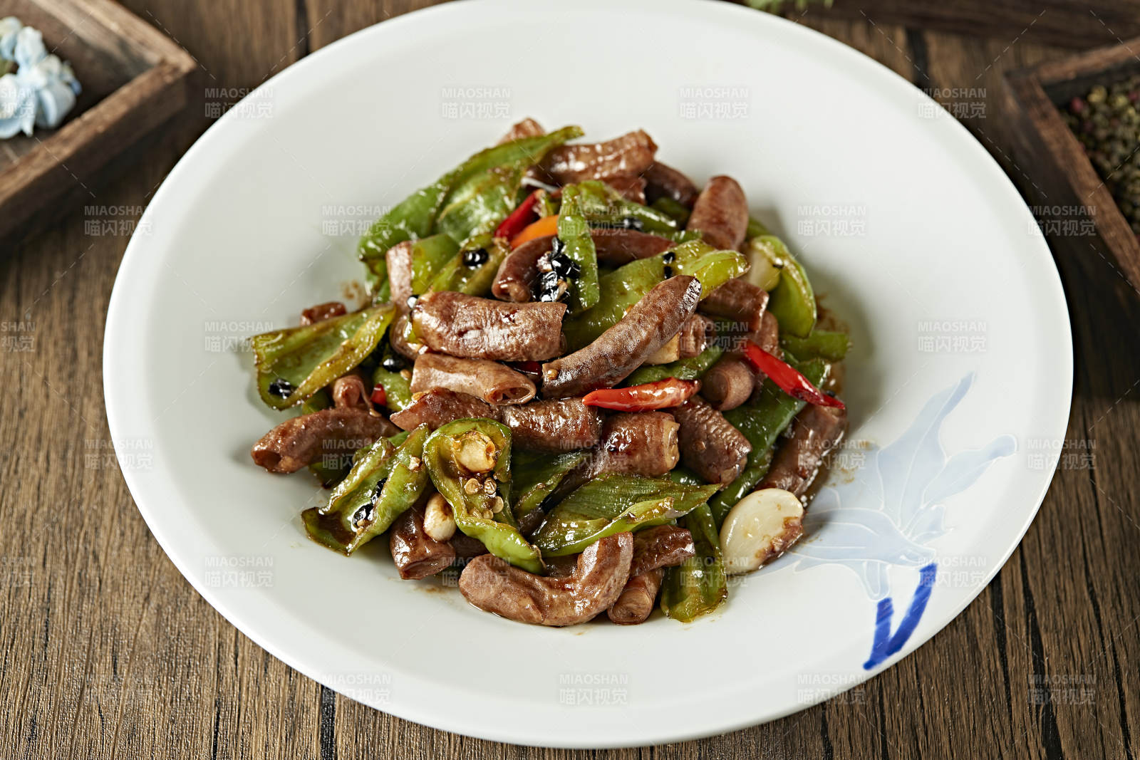 豆豉杭椒炒肥腸