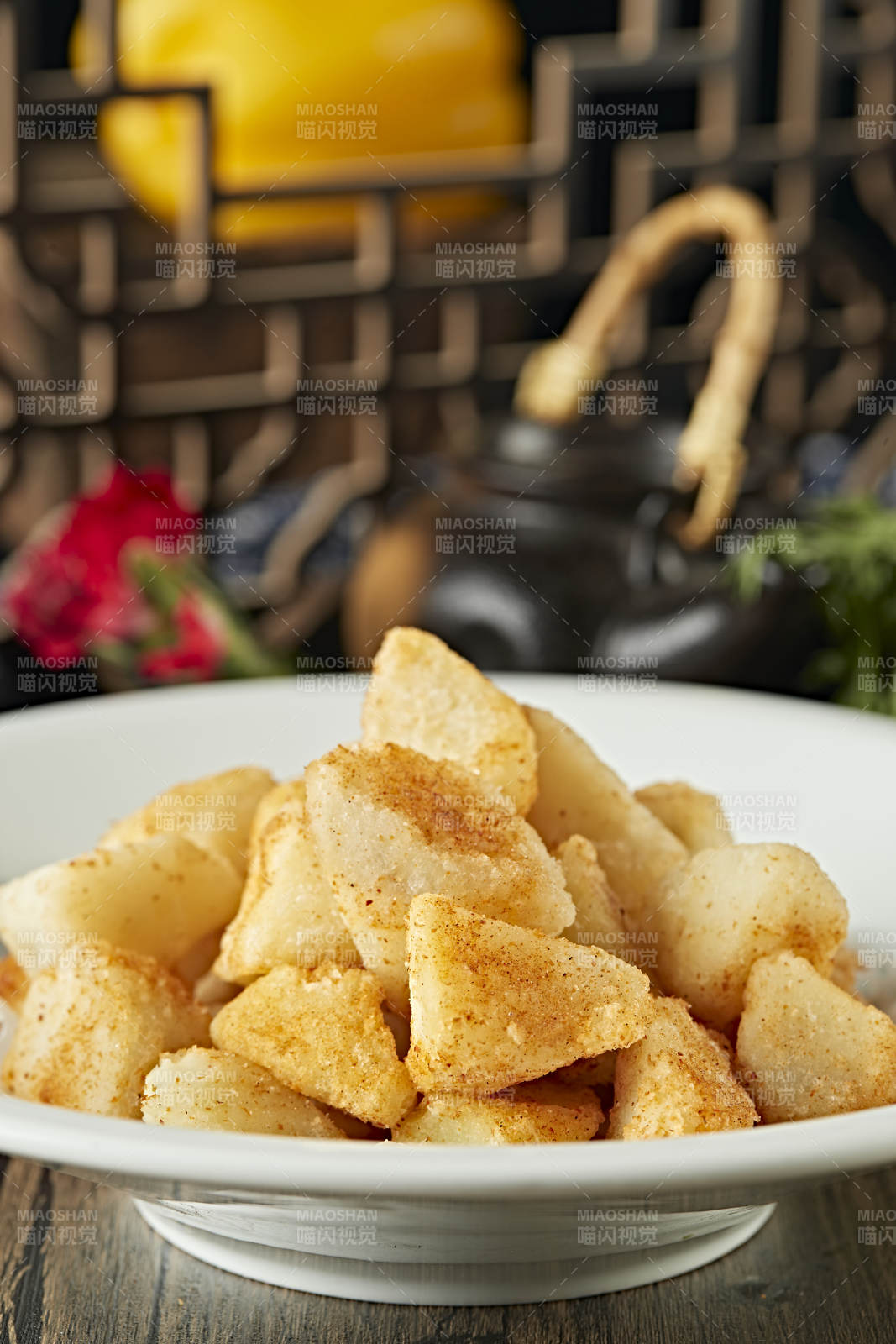 椒鹽散粉油炸土豆塊